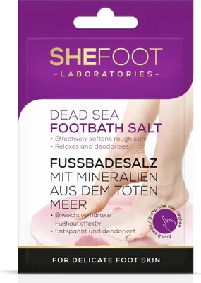 Obrázek produktu pro SheFoot Sůl do koupele na nohy z Mrtvého moře 55 g