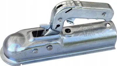 Produktbild von Kugelkupplung für Anhänger bis 750 kg 50 mm Rohrdeichsel 75 kg Stützlast mit Verschleißanzeige aus verzinktem Stahl