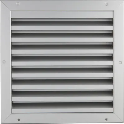 Produktbild von UPMANN Lüftungsgitter für Außen eckig zum Einbauen 295x295 mm mit Insektengitter silber