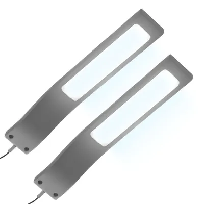Produktbild von kalb | LED Aufbauleuchte 3W 3000K/ 4000K Schrankleuchte Set inkl. Netzteil 2er Set tageslichtweiss alu eloxiert