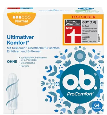 Produktbild von 7x O.B. Tampons Pro Comfort Normal, 64er-Pack