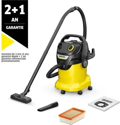 Produktbild von Kärcher WD 5 S V-25/5/22 Nass Trockensauger, 25 L Edelstahlbehälter, 1100W, Blasfunktion