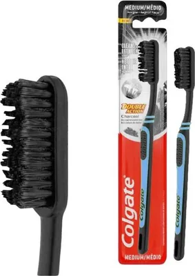 Produktbild von Colgate Aktivkohle Zahnbürste, Doppelpack, Einzelstück