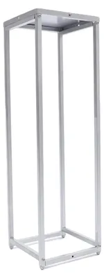 Produktbild von Metall Blumenständer Silber Blumensäule 80x24x24 cm Pflanzenständer Dekoständer
