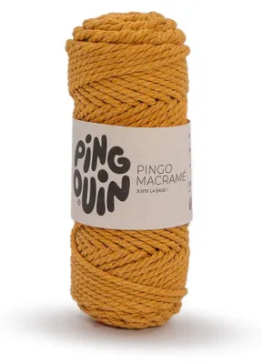 Produktbild von Makramee-Garn 40 m Curcuma Pingouin