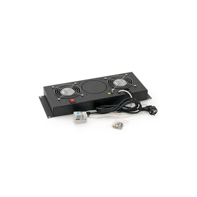 Produktbild von Vertikale 19-Zoll-Belüftungseinheit, 4HE, 2 Ventilatoren, schwarz