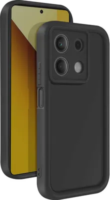 Zdjęcie produktu dla Avizar, pokrowiec dla Xiaomi Redmi Note 13, wzmocnione krawędzie Soft Touch, czarny