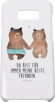 Produktbild von Mr. & Mrs. Panda Samsung Galaxy S8 plus Handyhülle  Bär Freundin - Weiß - Geschenk, Hülle, Handy, Teddy, Cover, Handycover