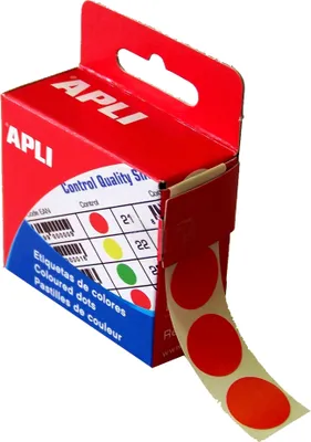 Immagine prodotto di agipa Markierungspunkte, Durchmesser: 15 mm, rund, rot