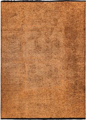 Produktbild von Waschbarer Teppich aus Baumwolle und Polyester, orange 120x170