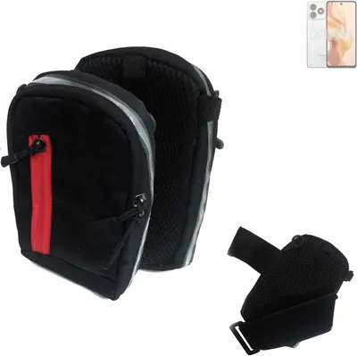Produktbild von K-S-Trade Outdoor Gürteltasche Holster Umhängetasche kompatibel mit Ulefone Note 18 Ultra schwarz Handy Tasche Case travelbag Schutz Hülle Handy