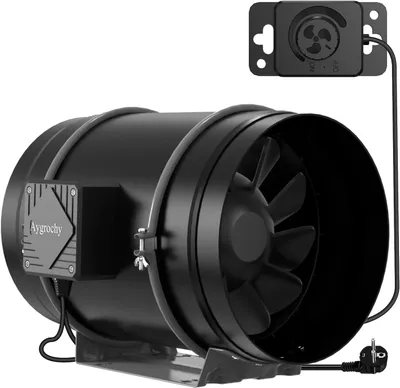 Image de Ventilateur de gaine réglable de 200 mm – Ventilateur d'extraction, ventilateur de canalisation avec moteur EC et débit de 935 m³/heure