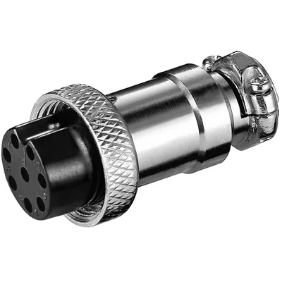 Obrázok produktu pre Goobay 11231, XLR-8 pin, Strieborná, Samica, Priamy, Kov, Zlato