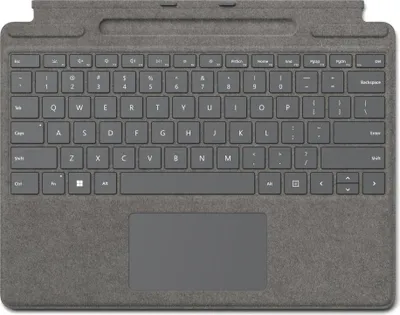 Obrázek produktu pro Microsoft Surface Pro Signature Keyboard, Touchpad, Microsoft, Černá, Alkantara, Čína, Dokovací