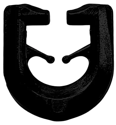 100 T-Gleiter für T-Schienen, Gardinenhaken, Schwarz, Kunststoff