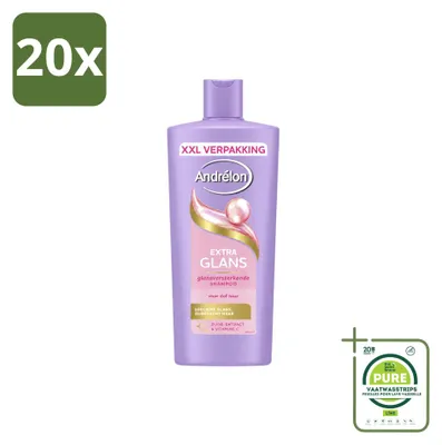 Obrázok produktu pre 20 kusov šampónu Andrélon Extra Glans – 685 ml – veľké balenie