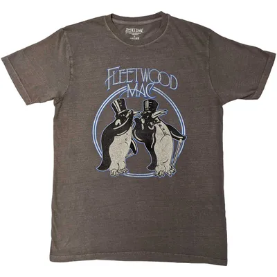Immagine prodotto di Fleetwood Mac | Maglietta ufficiale della band | Pinguini, taglia S, grigio