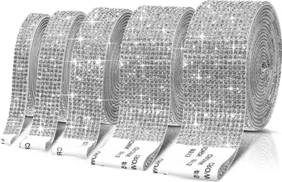 Produktbild von 4 Rollen Selbstklebende Glänzendes Kristallband Diamant DIY Dekoration