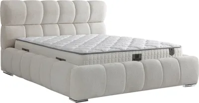 Produktbild von Villa Möbel Bett Set Premium 160x200 Creme, Bett Set (mit Matratze), Bett mit Stauraum