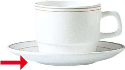 Produktbild von 6x Kaffeeuntertasse 14 cm Kaffeeservice, Kaffeebecher
