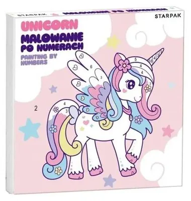 Produktbild von Malen nach Zahlen „Einhorn“ 20 x 20 cm – STARPAK