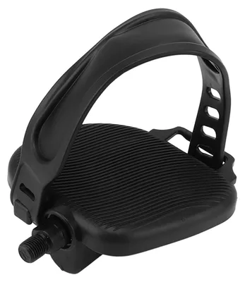 Image de Pédales de vélo pour home trainer - Pédales avec sangles - Antidérapantes - Réglables - Portables - Filetage 1/2 pouce