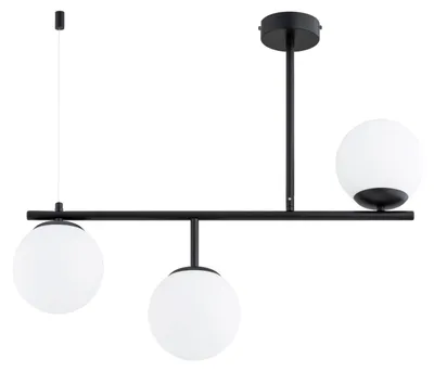 Zdjęcie produktu dla Lampa wisząca LUNA czarno-biała 3xE14x10W metal wym:62x15x72cm IP20 Alfa