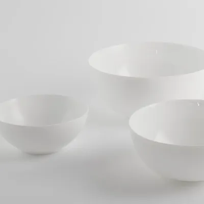 Immagine prodotto di Set di 3 insalatiere Luminarc bianco opalino: 25,5 x 11,5 cm, 21 x 9 cm, 17,5 x 7,5 cm