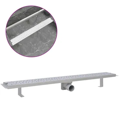 Produktbild von vidaXL Duschrinne 930x140 mm Edelstahl Löcher-Design