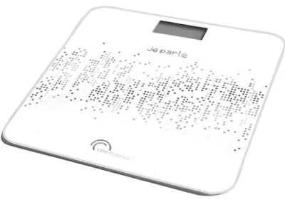 Productafbeelding van Little Balance Voice 180, elektronische personenweegschaal, 180 kg, nauwkeurigheid 100 g, wit, meeteenheden: kg / lb, vierkant