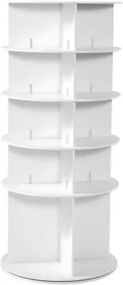 Immagine prodotto di Portascarpe a 5 livelli, girevole a 360°, organizer rotante a forma di carosello per scaffali per scarpe, scaffale espositore per scarpe autoportante, ideale per camera da letto, soggiorno, ingresso, cabina armadio, colore bianco