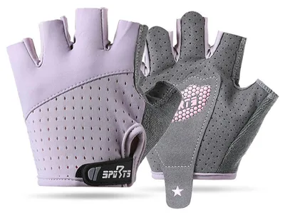 Imagen del producto de Guantes para bicicleta para niños, sin dedos, transpirables, talla S, para deportes al aire libre