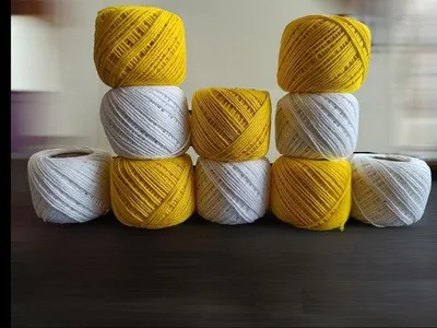 Produktbild von Häkel- und Strickgarnset 10-teilig - Baumwolle