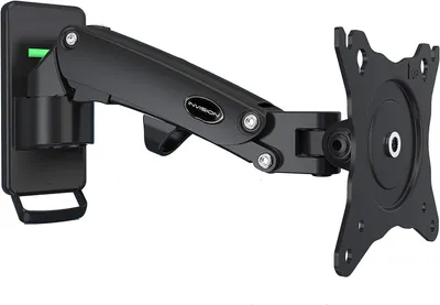 Image de Support mural pour écran Invision 17-27 pouces et support TV VESA 75x75 et 100x100 mm avec bras à ressort à gaz, réglable en hauteur, inclinaison, pivotement et rotation, capacité de charge de 2 à 7 kg [FX100]