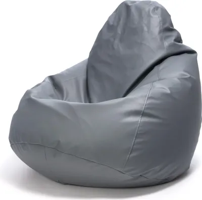 Obrázek produktu pro Ecopuf Fuzzy, sedací vak, sedací vak z umìlé kùže, 80x110, Šedá E15, 80x110