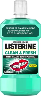Obrázek produktu pro Ústní voda Listerine - Clean & Fresh - bez alkoholu - 500 ml - 1 kus