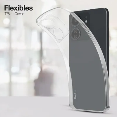Produktbild von Slim Cover für Xiaomi Redmi 13C Hülle Transparent Flexibel Elastisch Backcover Schutzhülle Handyhülle