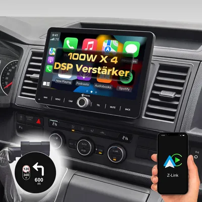 Produktbild von 10,1 Zoll Android Autoradio Navi für VW T5 T6 Caddy Tiguan Sharan Skoda Wireless Carplay Android Auto Head-up Display DAB+