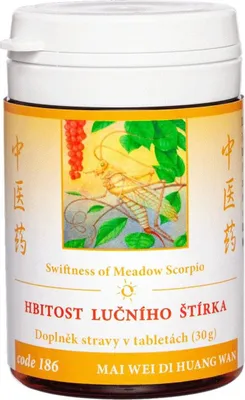 Obrázek produktu pro 186 Hbitost lučního štírka (MAI WEI DI HUANG WAN), 100 tbl