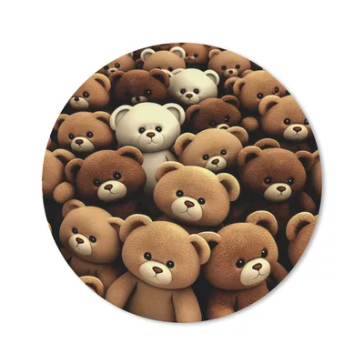 Produktbild von MuchoWow® Mauspad Mousepad Teddybär - Teddy - Braun - Bär - Jungen - Mädchen 40x40 cm - Mousepads - Maus Mat - Pad - Mausunterlage - Schreibtisch Accessoires