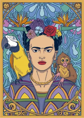 Produktbild von Educa - Puzzle Frida Kahlo - 1500 dielov