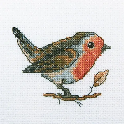 Immagine prodotto di RTO Set per punto croce "Robin" H222, schema contato, 10x10 cm