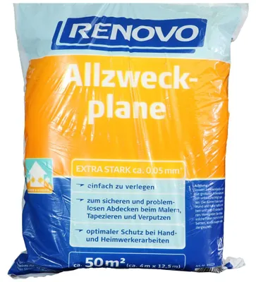 Produktbild von RENOVO Allzweckplane, 12,5 x 4 m x 50 µm