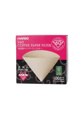 Obrázek produktu pro Filtrační papír 100 ks sada PAPÍROVÝ FILTR kávový filtr kávový filtr hnědý HARIO