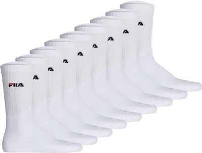 Produktbild von FILA Unisex Socken, 9er Pack - Tennissocken, Crew Socks, Logo Weiß 43-46