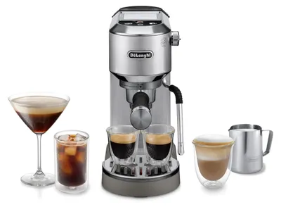 Produktbild von De'Longhi Dedica Duo - Manuelle Espressomaschine mit Cold Brew Metall