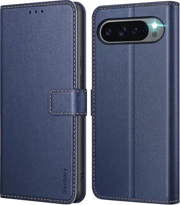 Obrázok produktu pre Kožené flipové puzdro na mobilný telefón Google Pixel 9 Pro XL so slotmi na karty s funkciou magnetického zatvárania