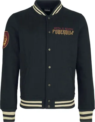 Produktbild von Powerwolf Collegejacke Herren Metal is Religion Varsity Jacket multicolor L