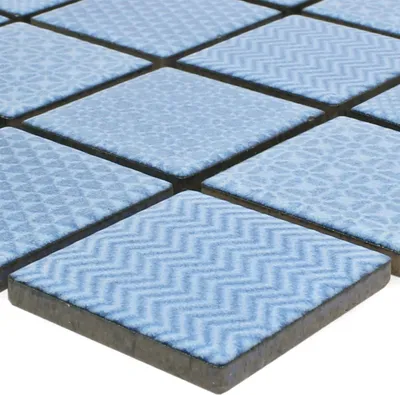 Produktbild von Mosaikfliesen Keramik Sapporo Blau