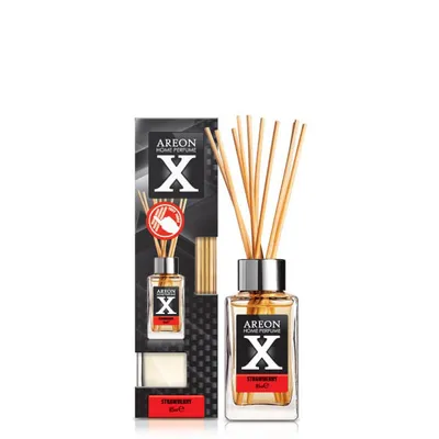 Zdjęcie produktu dla Dyfuzor zapachowy AREON HOME PERFUME 85 ml "X" - Truskawka